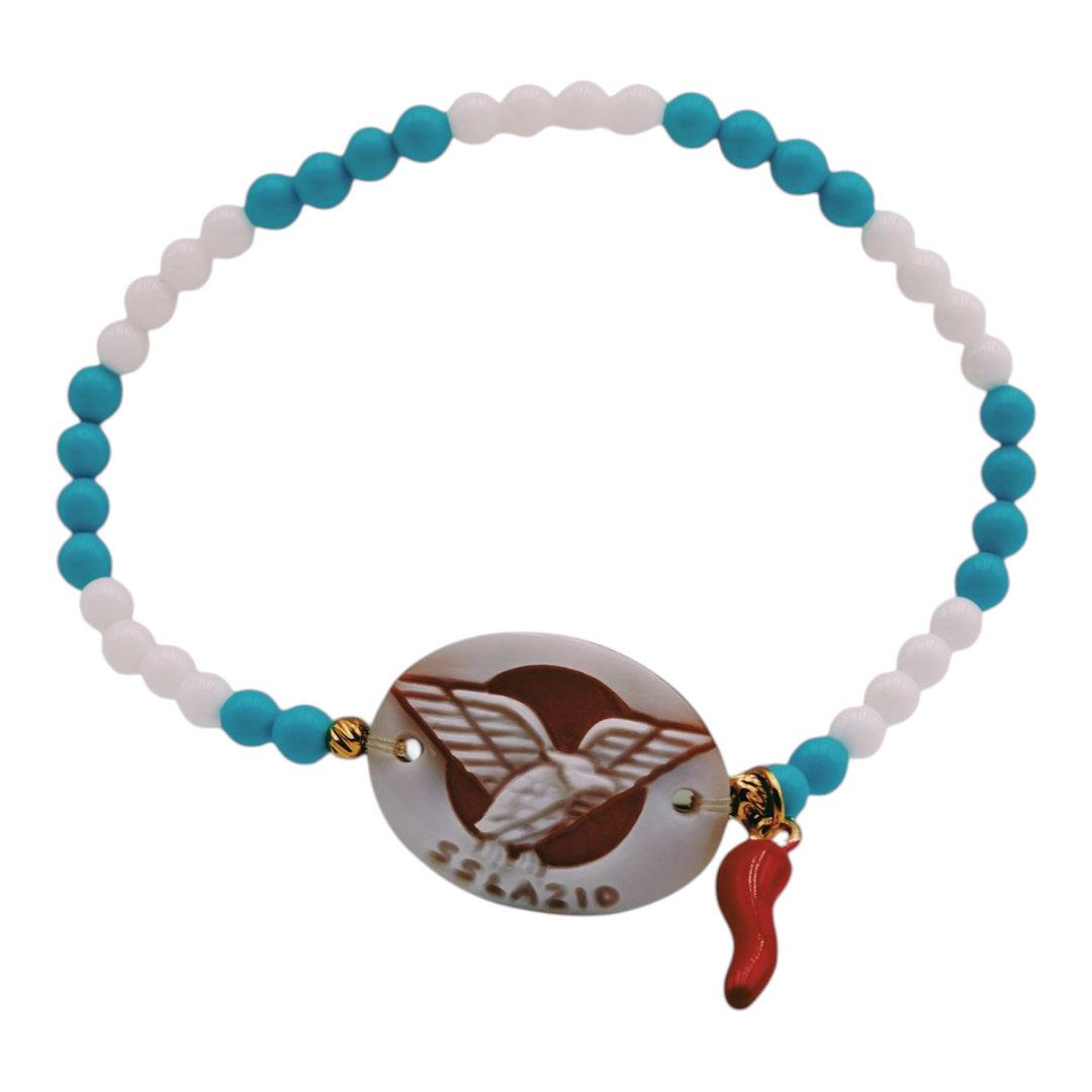 Lazio team bracelet in cameo