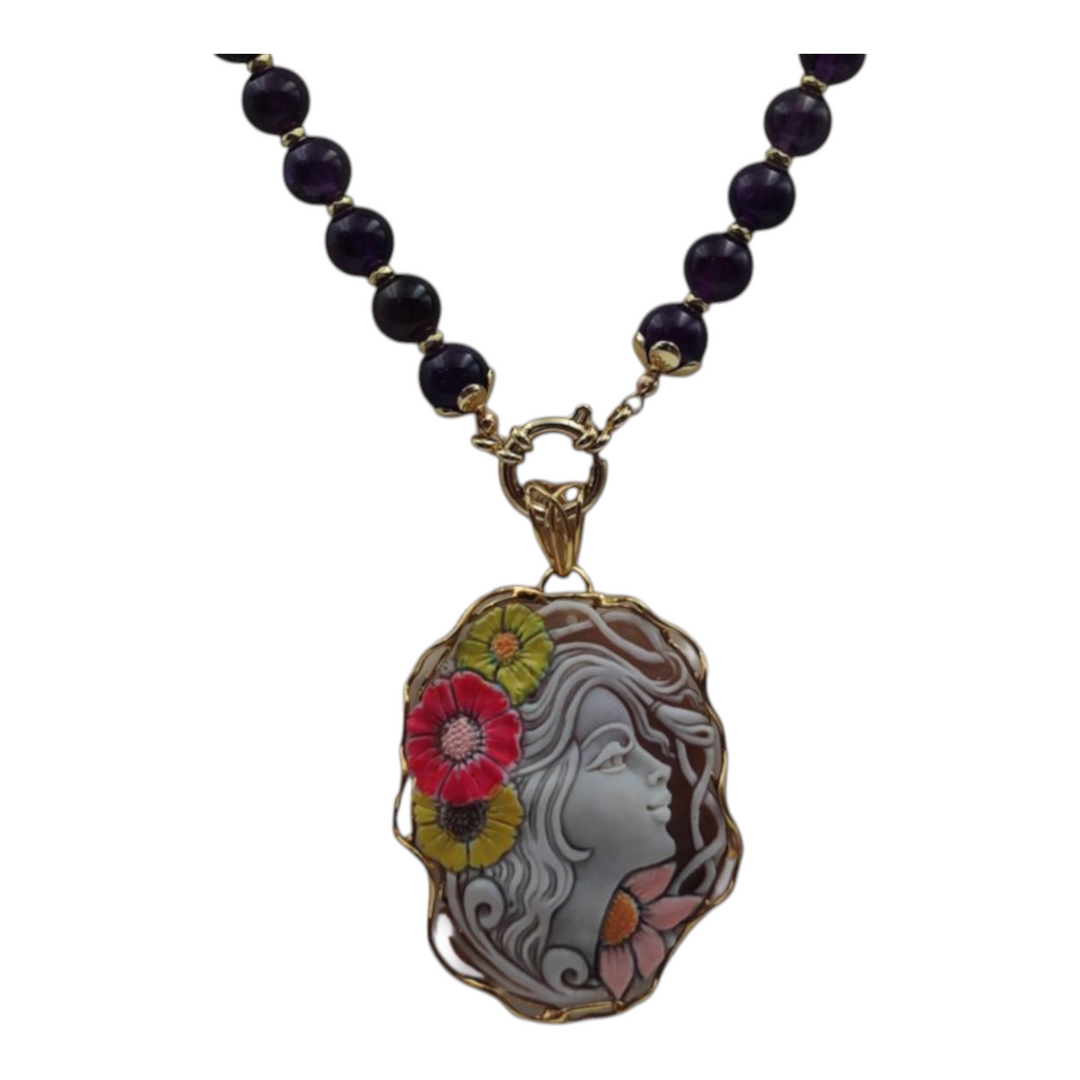 amethyst goddess necklace