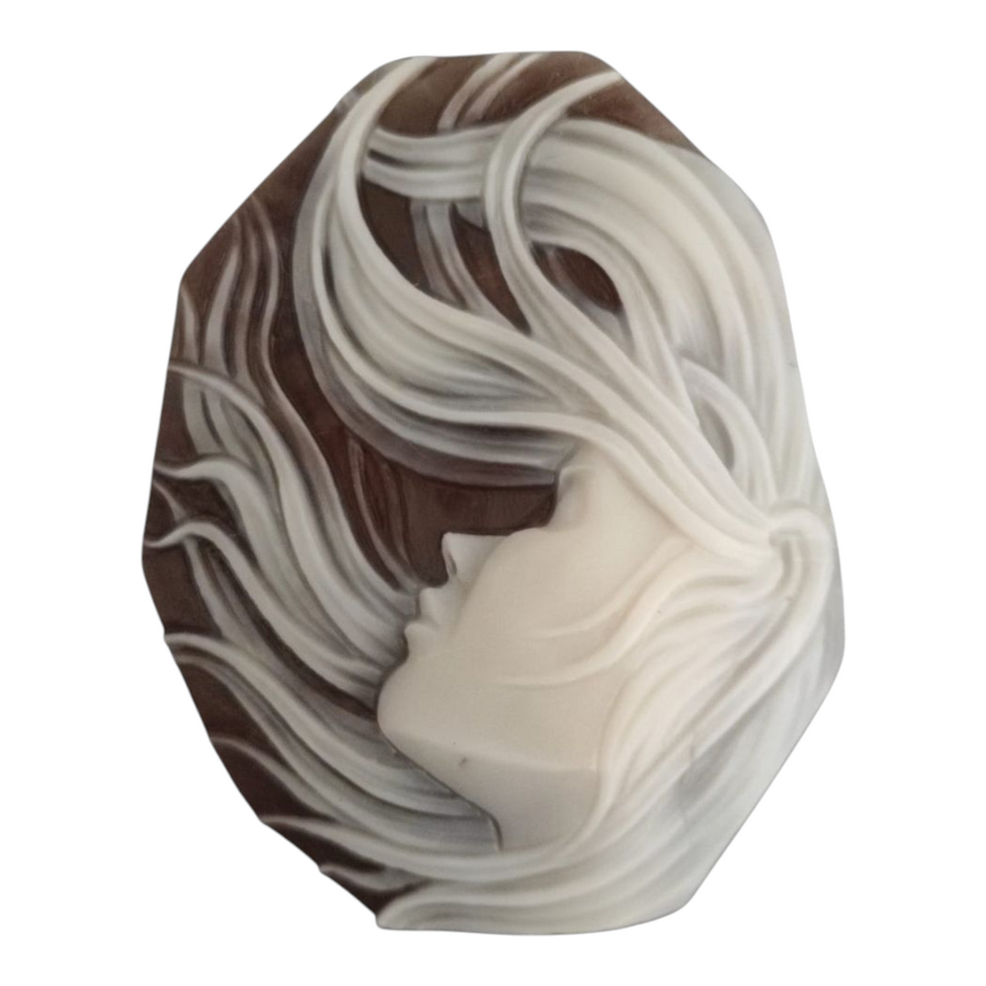 "Passion" Pendant Necklace in Sardonic Cameo