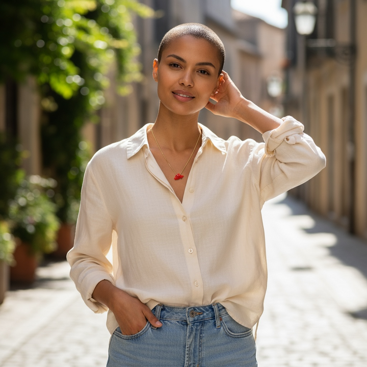 Collana con Ciondoli Animali di Corallo Rosso