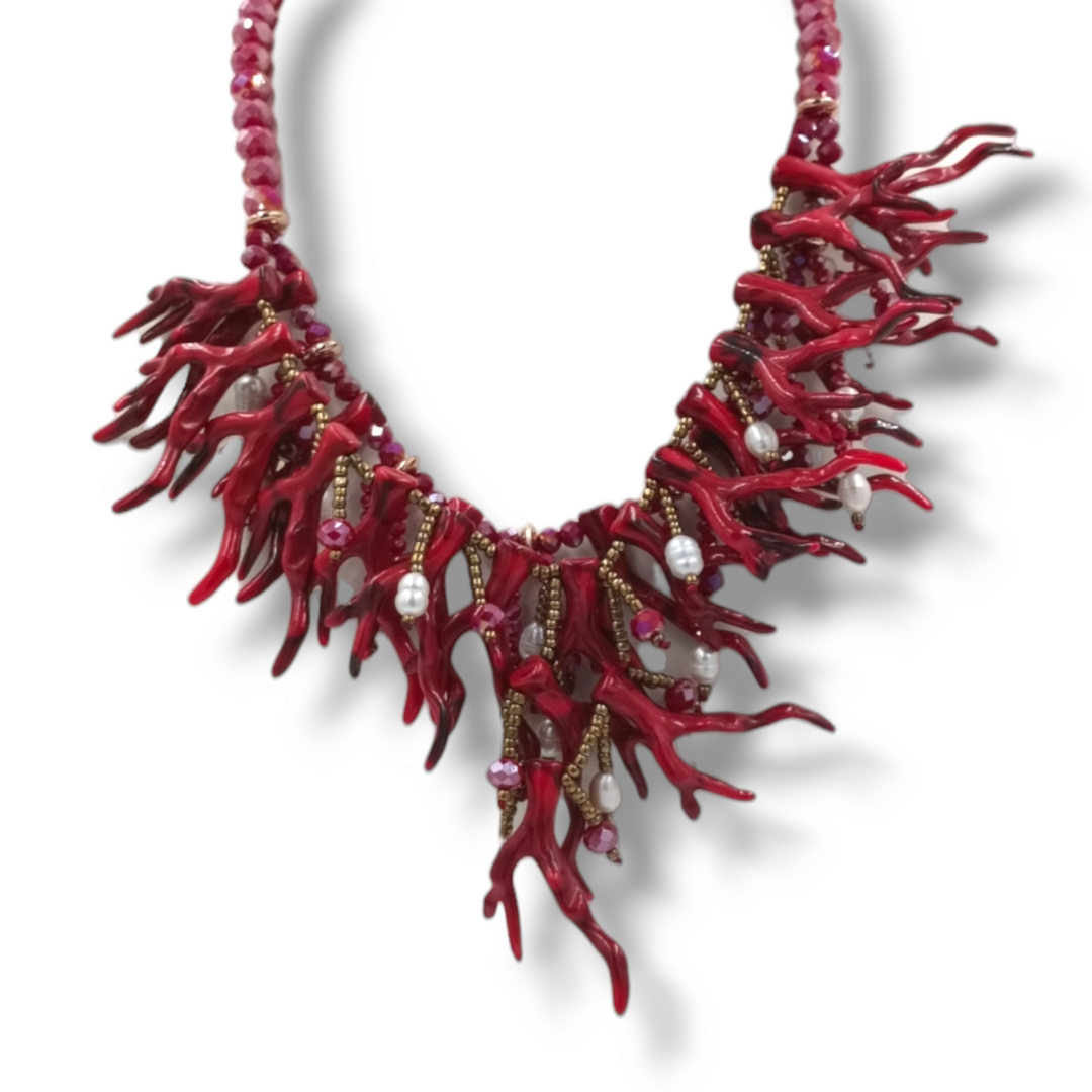 END OF COLLECTION - Branches on resin necklace