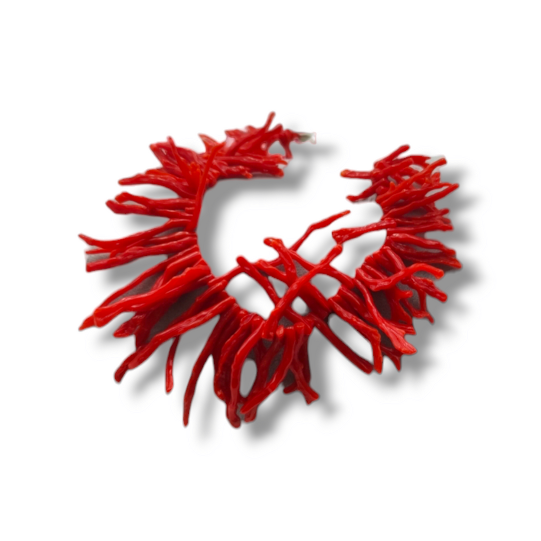 red and pink coral ring