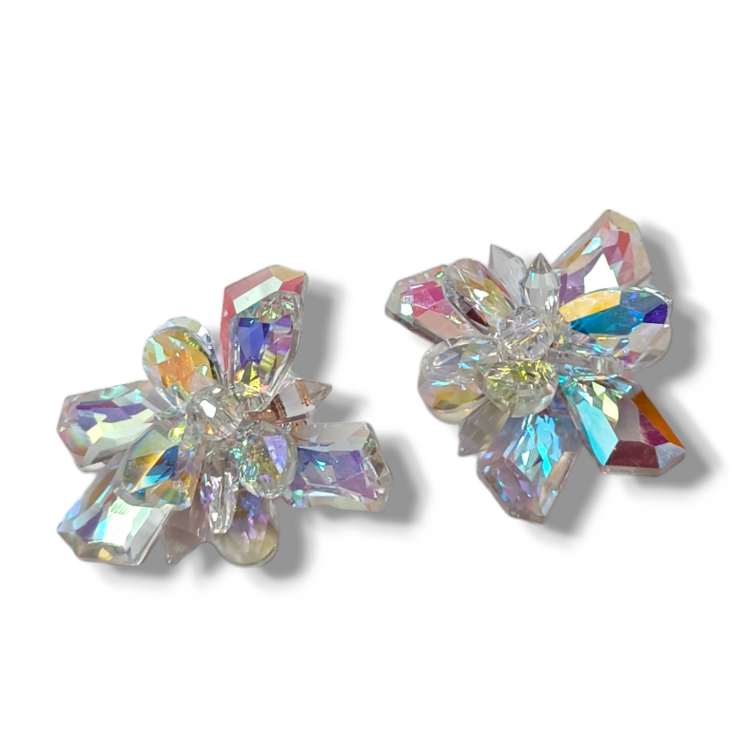 END OF COLLECTION - Crystal Star Earrings