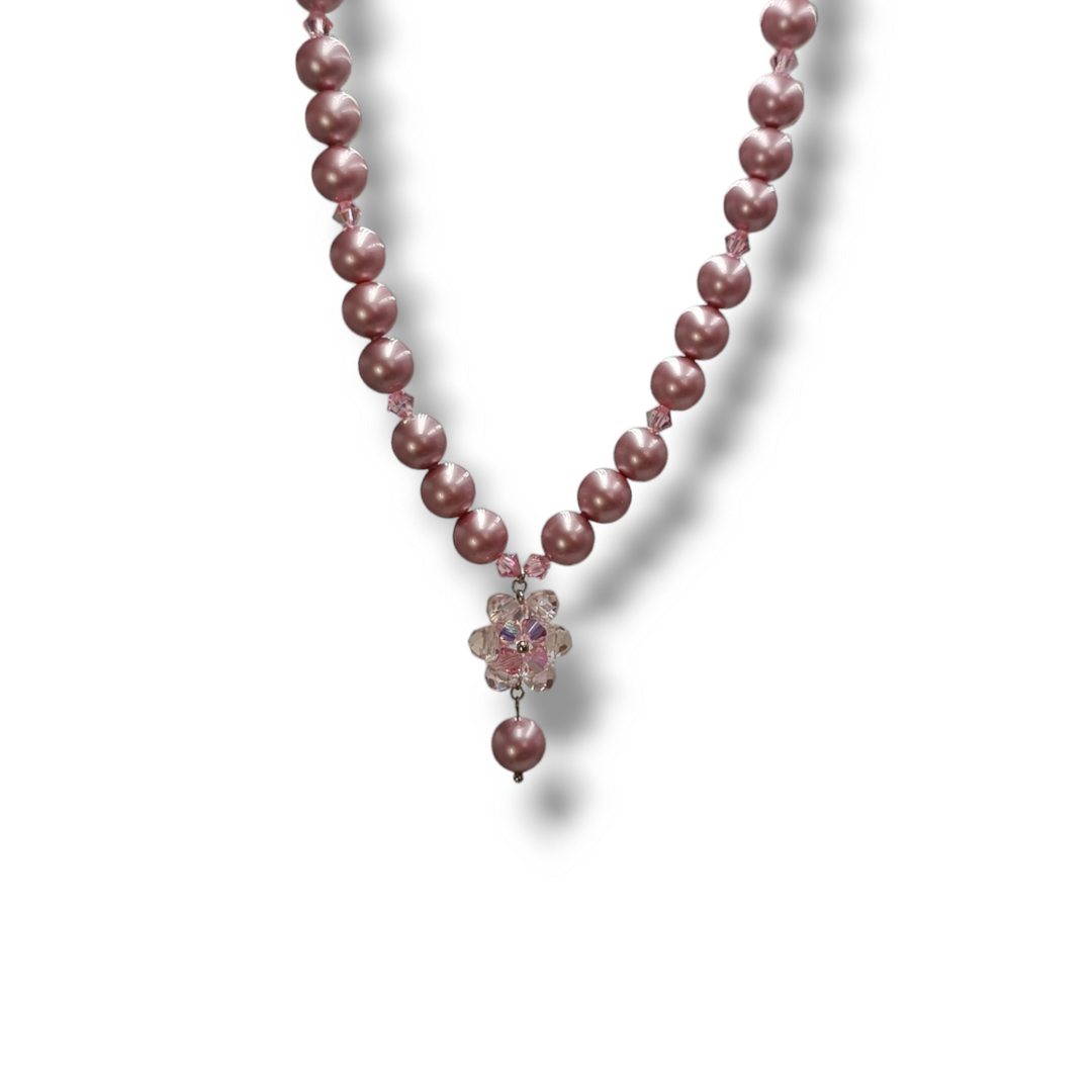 Collana su perle dorate
