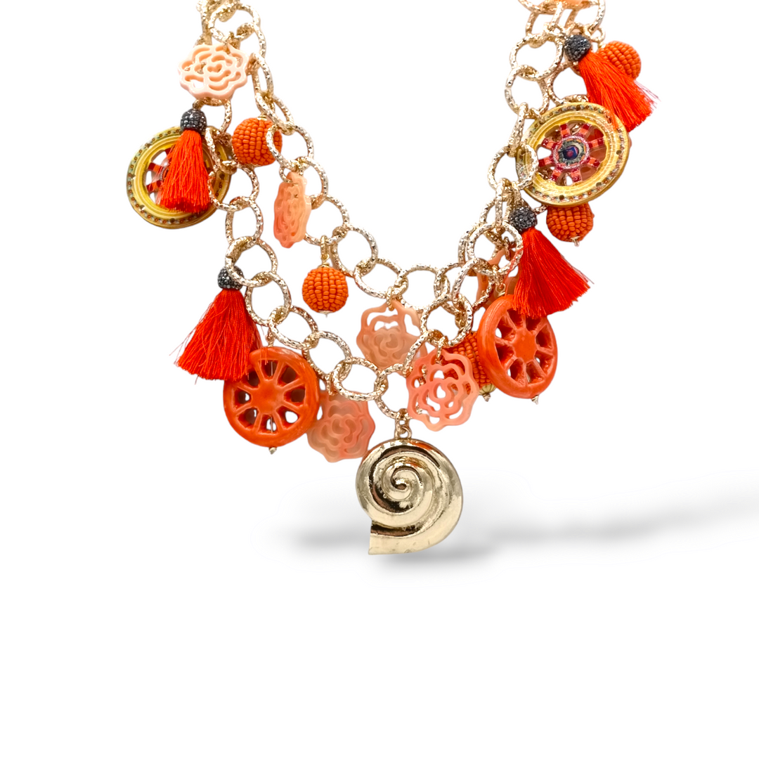 END OF COLLECTION - Necklace on ceramic