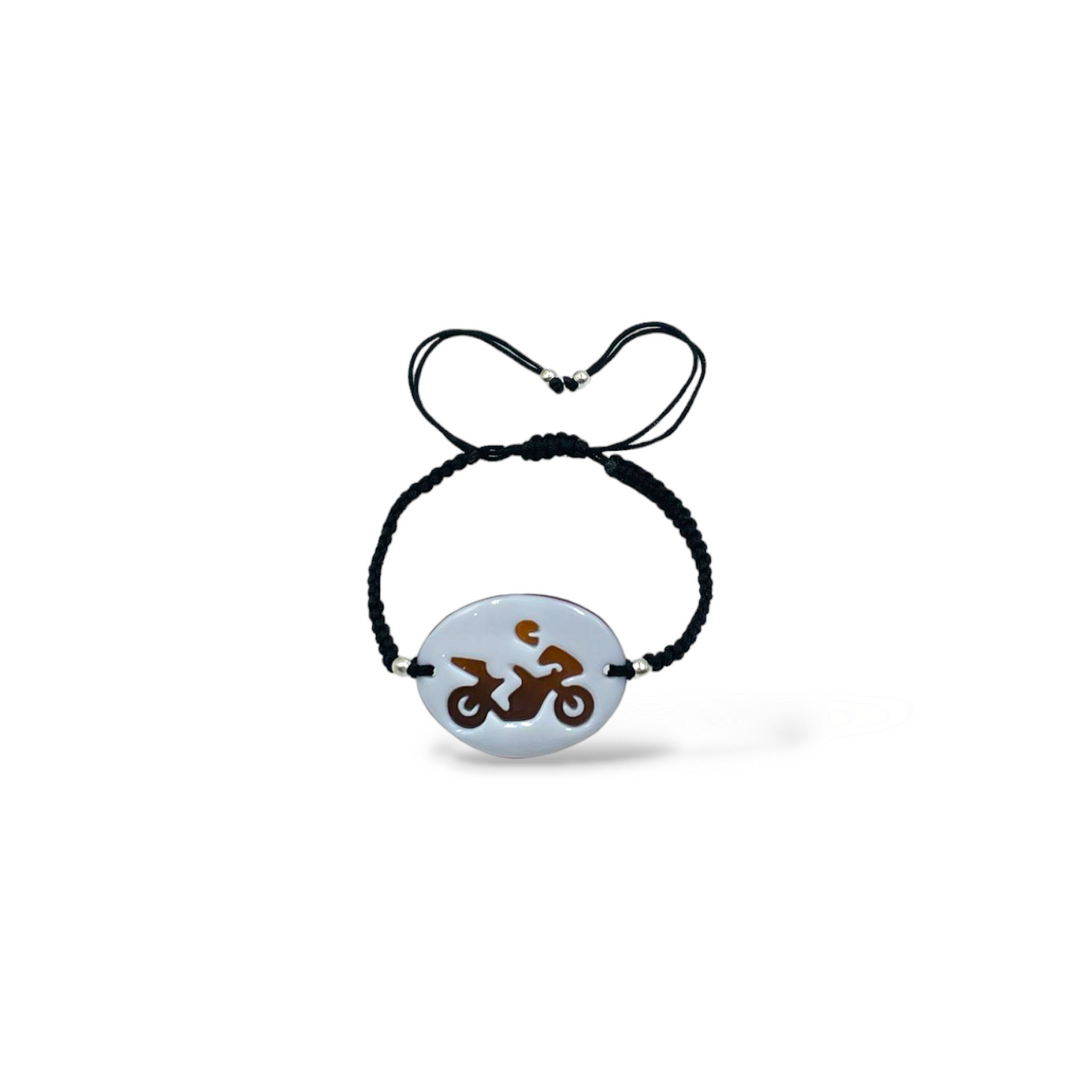 Cameo Motorcycle Bracelet
