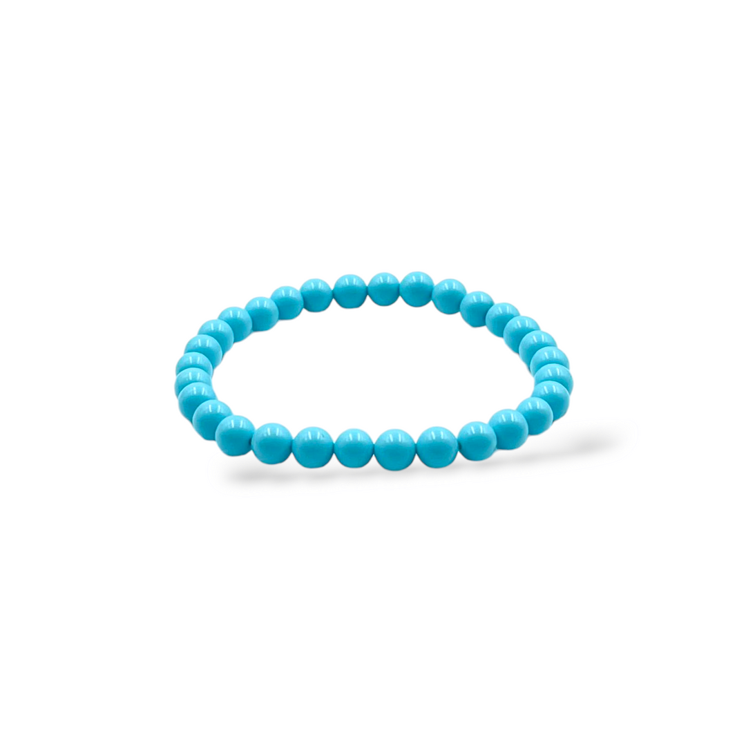 Turquoise paste pearl bracelet