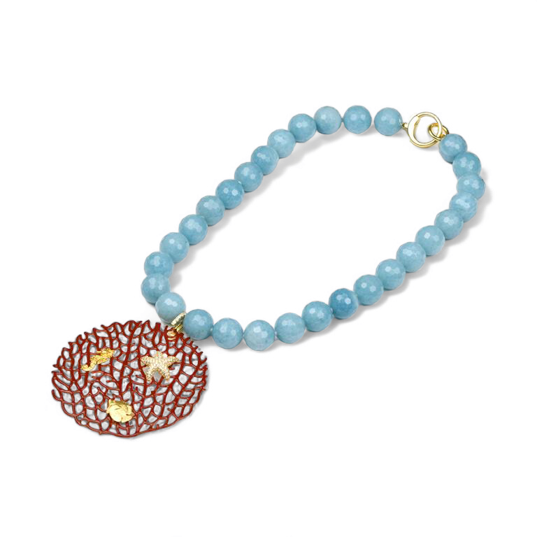 Branch circle necklace