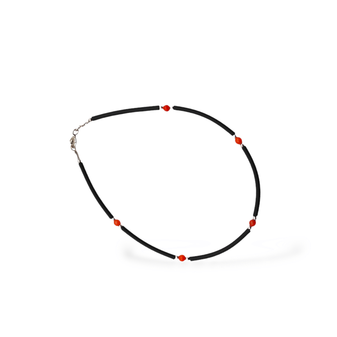 Rubber bracelet and cameo letter