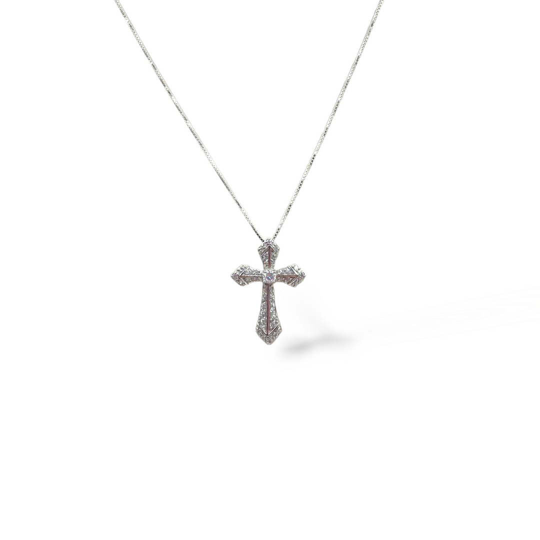 FINE COLLEZIONE- Ciondolo croce in argento