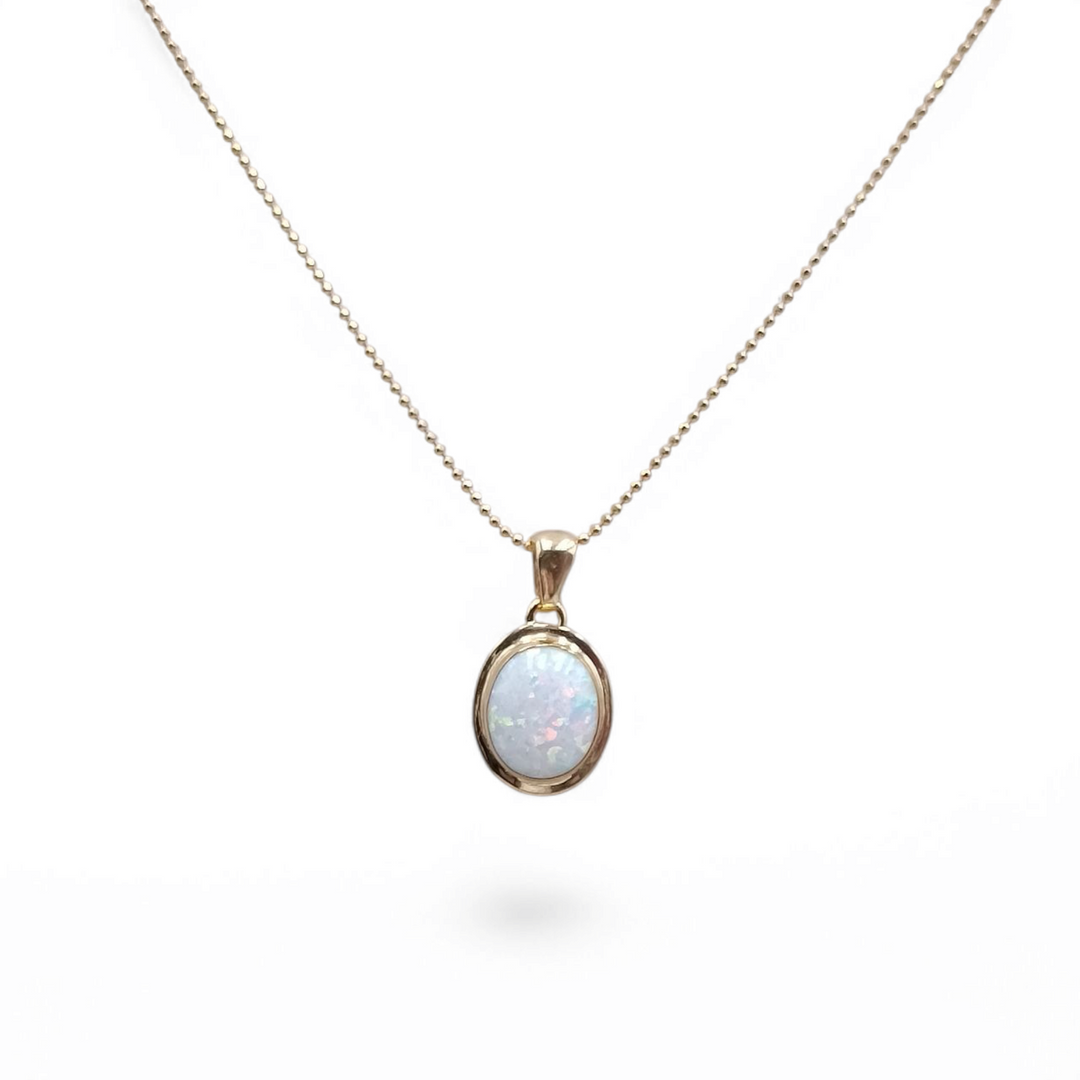 END OF COLLECTION - OPAL PENDANT MOUNTED ON SILVER