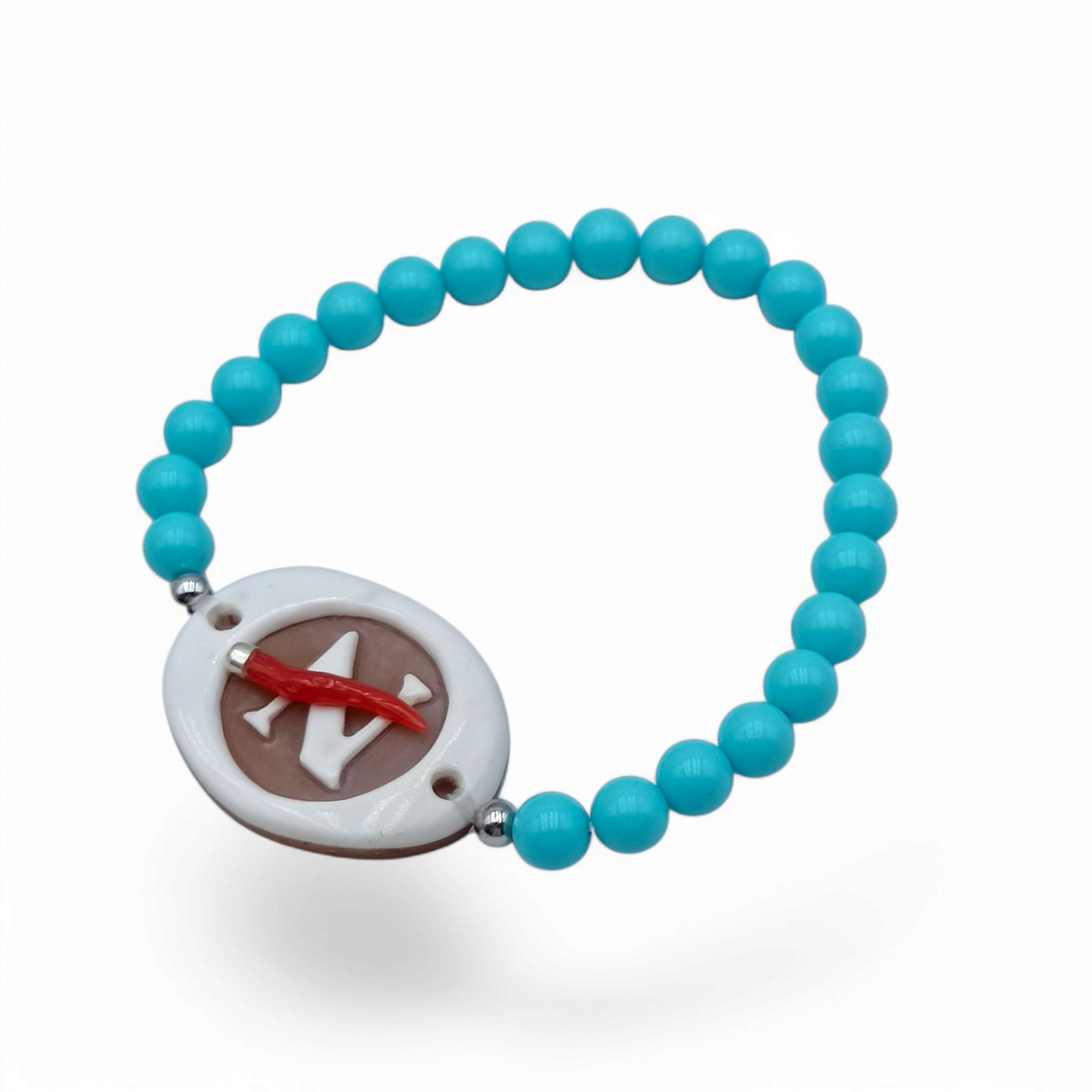 Bracciale Napoli antiseccia di cammeo montato in argento