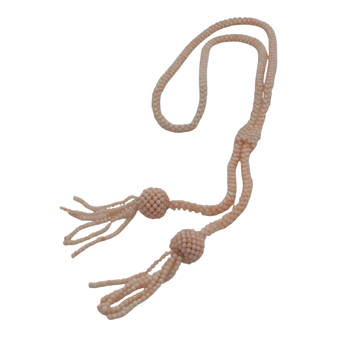 Collana in corallo rosa