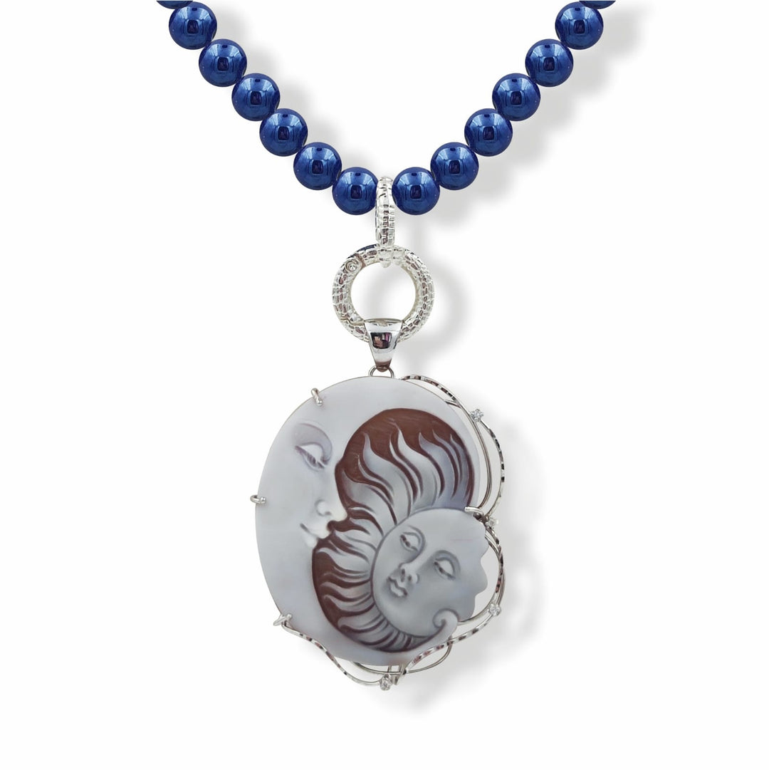 Night of the stars cameo necklace