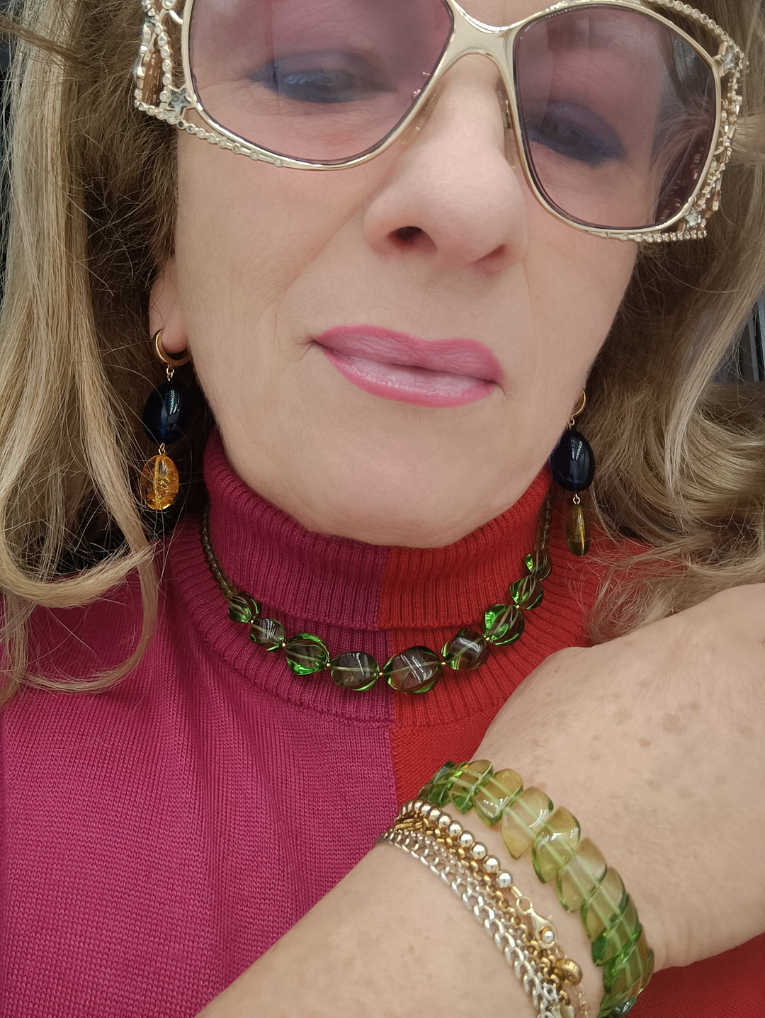 Baltic Green Amber Necklace