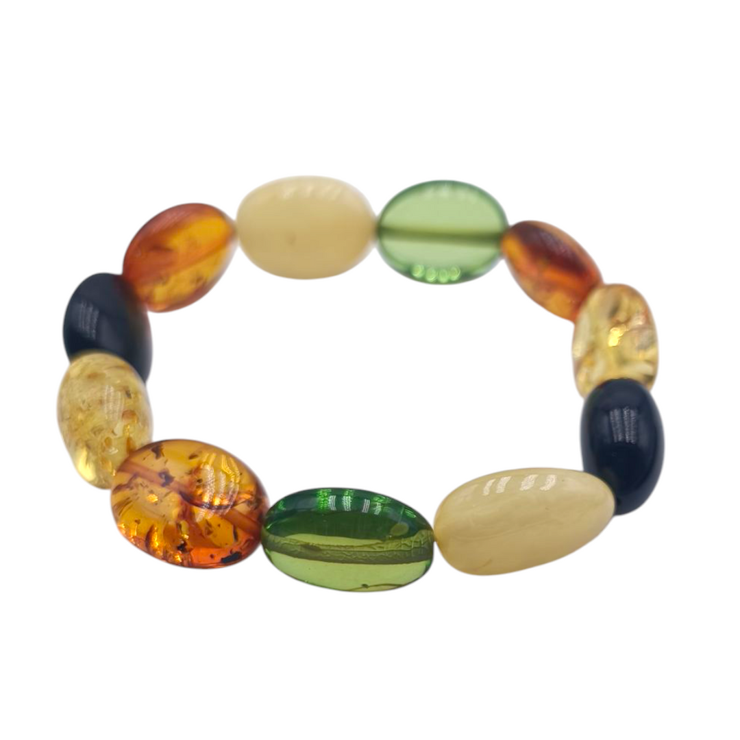 Multicolor Baltic Amber Bracelets