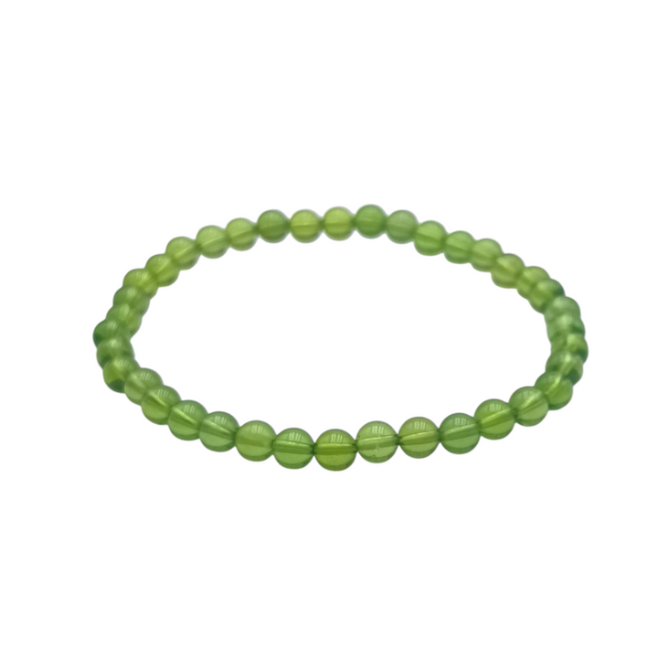 Baltic Green Amber Sphere Bracelet