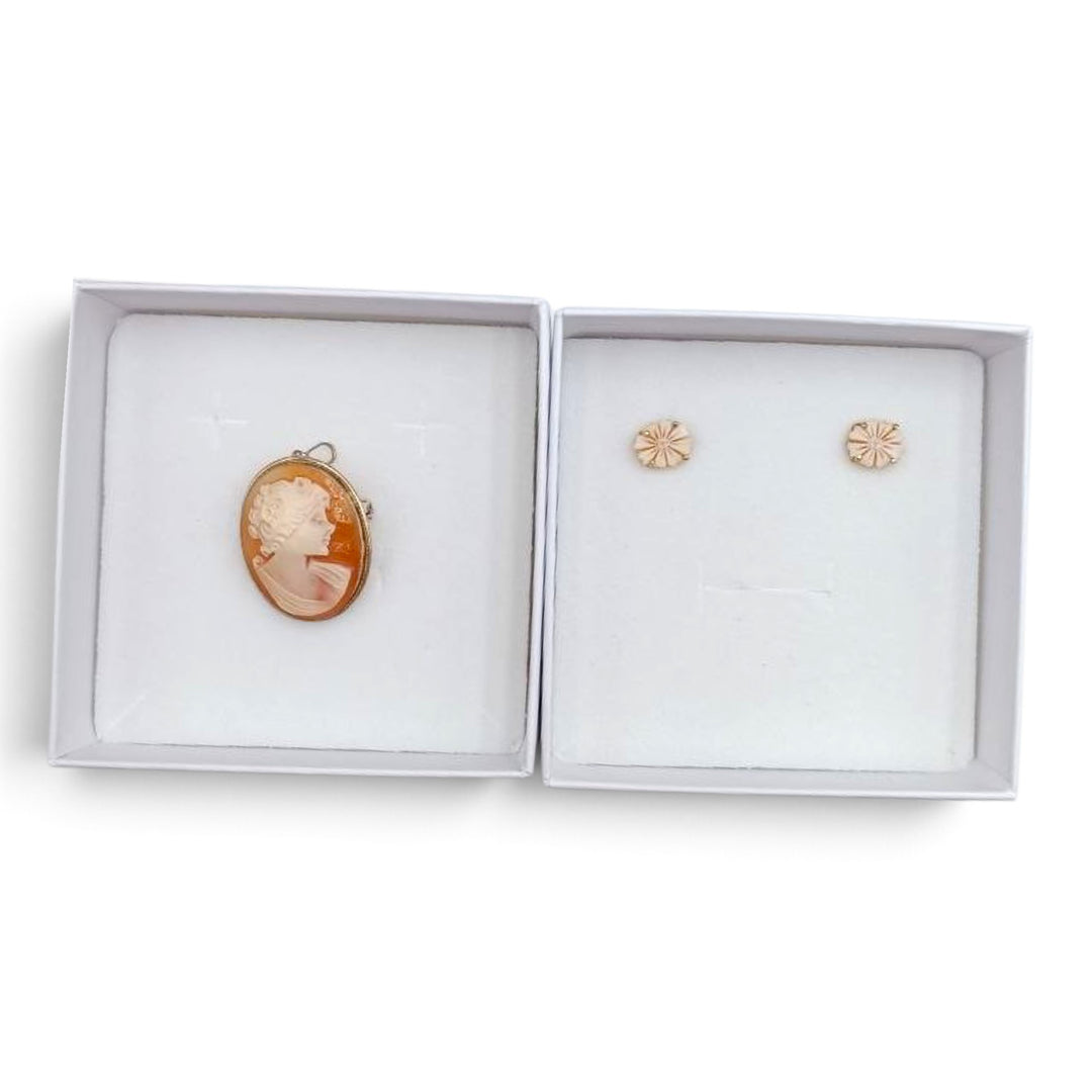 Confezione Le Nataline Cammeo montato in Argento