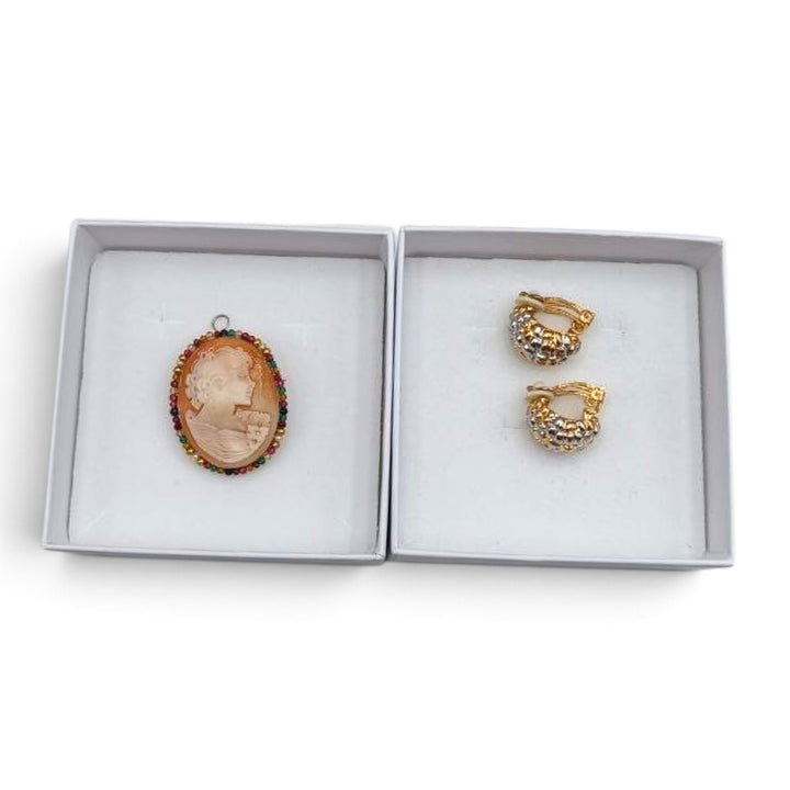 Confezione Le Nataline Cammeo montato in Argento