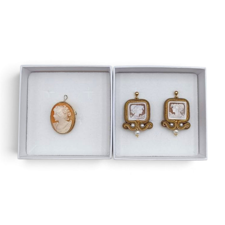 Confezione Le Nataline Cammeo montato in Argento