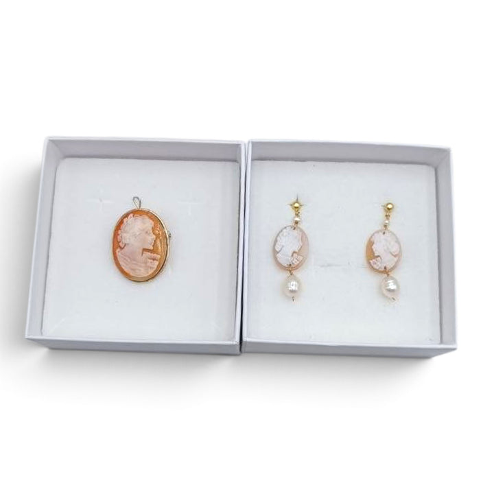 Confezione Le Nataline Cammeo montato in Argento