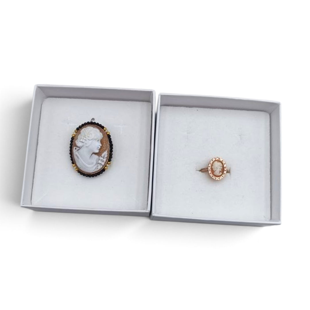 Confezione Le Nataline Cammeo montato in Argento