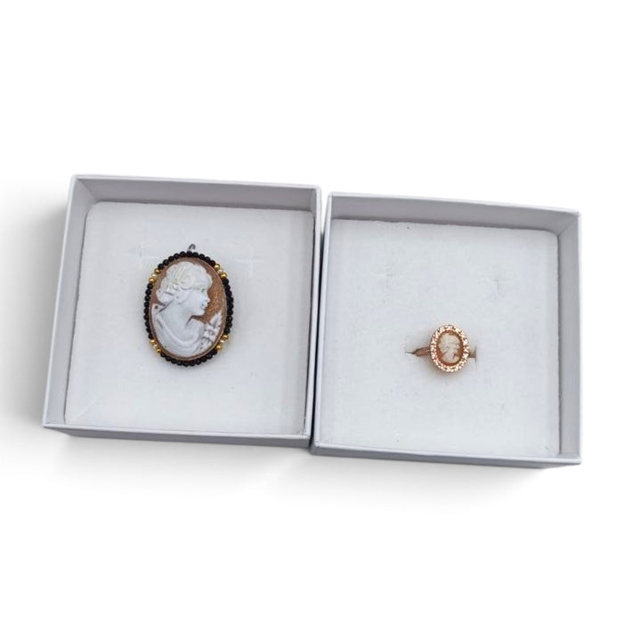 Confezione Le Nataline Cammeo montato in Argento