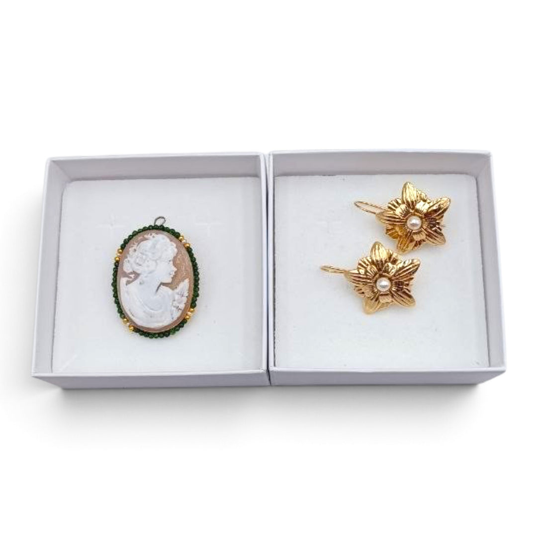 Confezione Le Nataline Cammeo montato in Argento