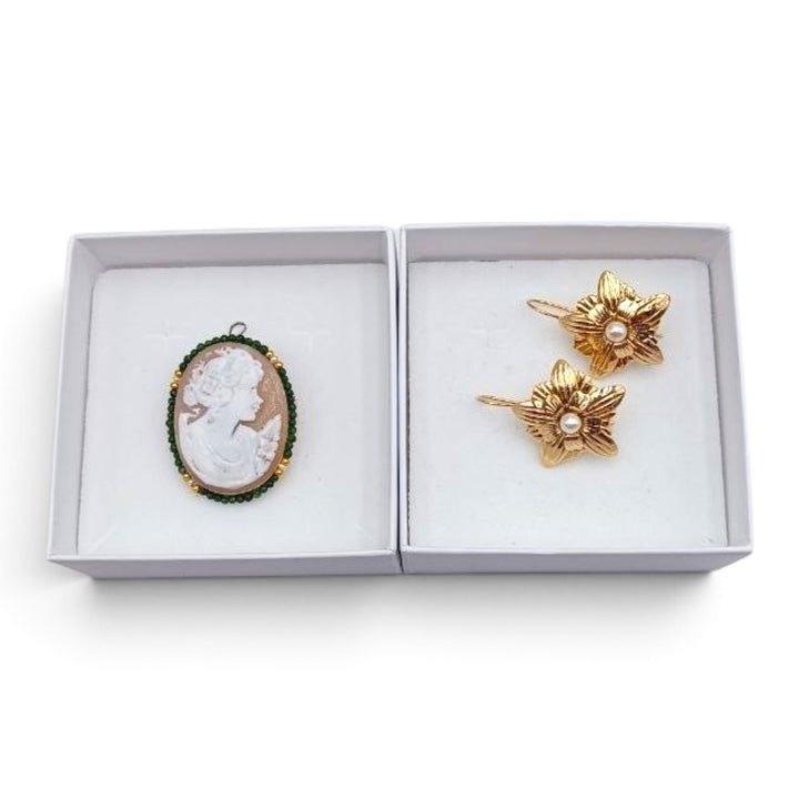 Confezione Le Nataline Cammeo montato in Argento