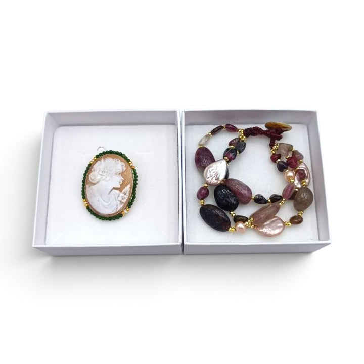 Confezione Le Nataline Cammeo montato in Argento