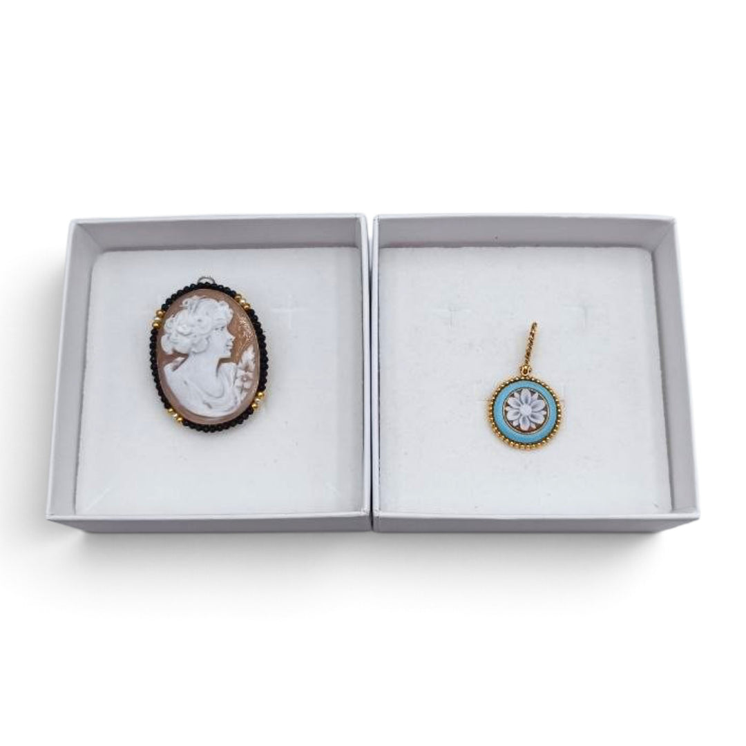 Confezione Le Nataline Cammeo montato in Argento