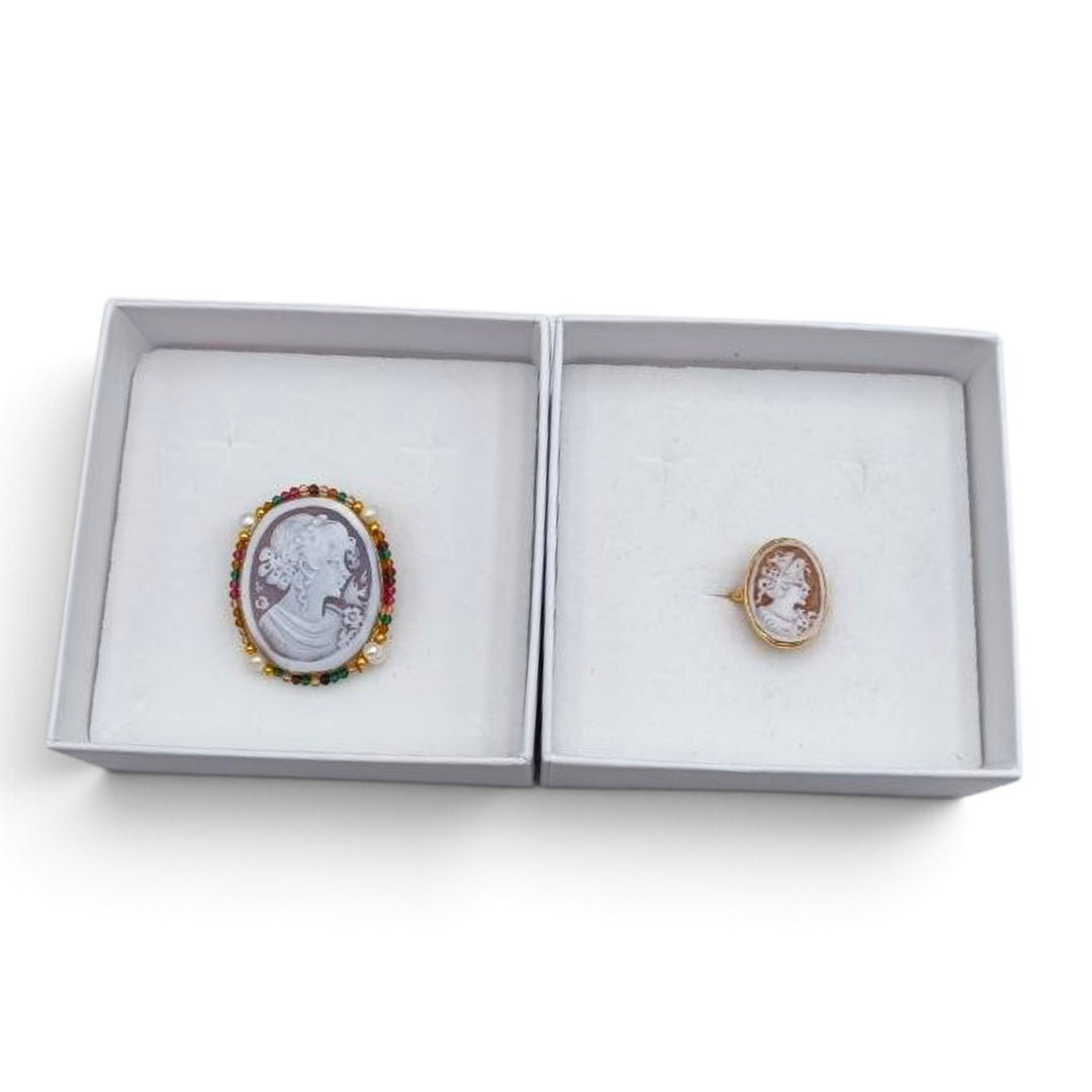 Confezione Le Nataline Cammeo montato in Argento