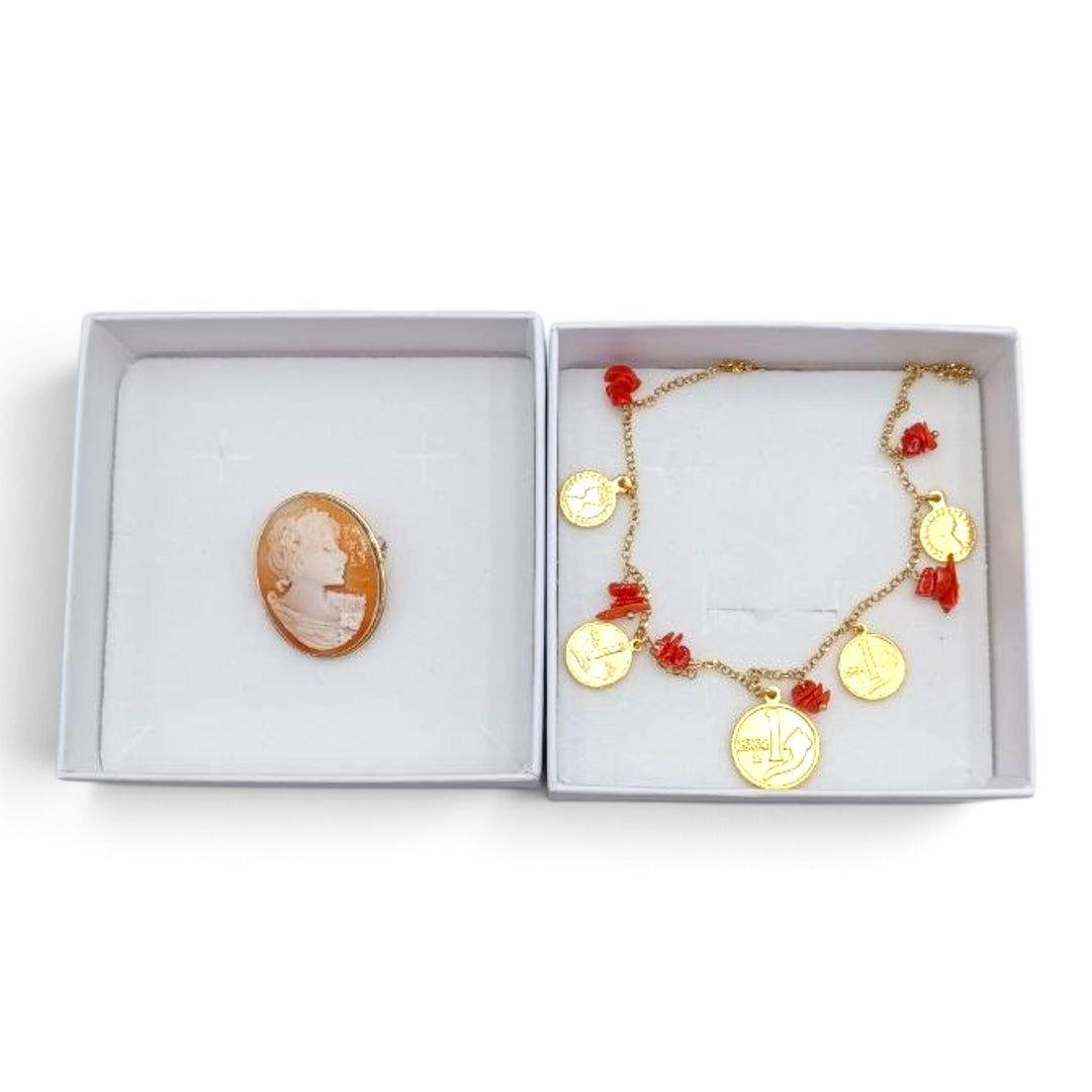 Confezione Le Nataline Cammeo montato in Argento