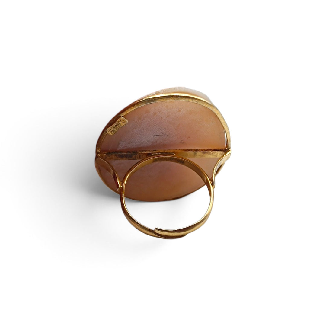 Anello Dama di Cammeo montato in Argento Dorato