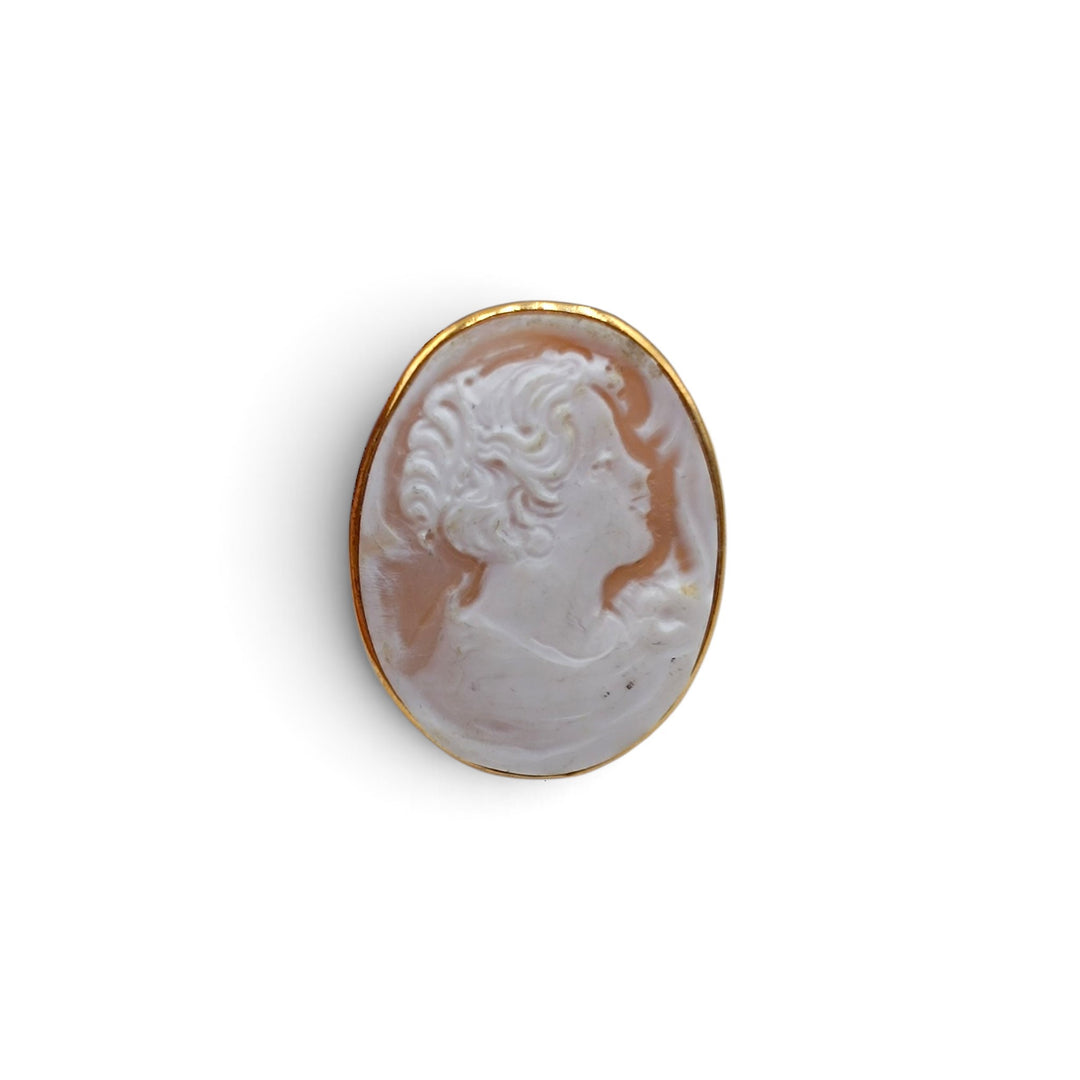 Anello Dama di Cammeo montato in Argento Dorato