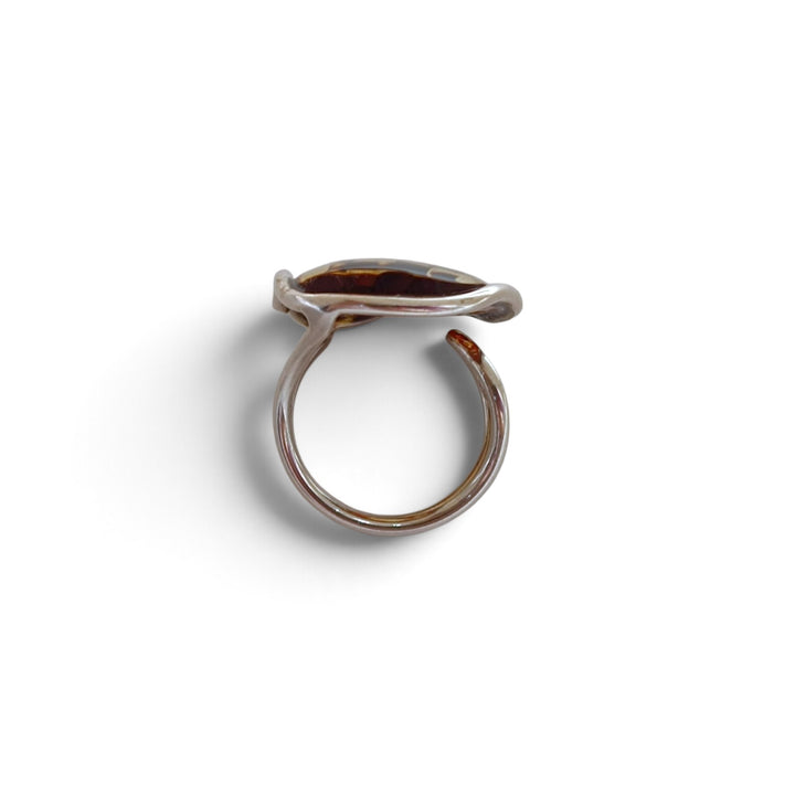Anello Fatina di Ambra montato in Argento