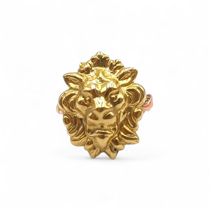 Anello con testa di Leone in Ottone