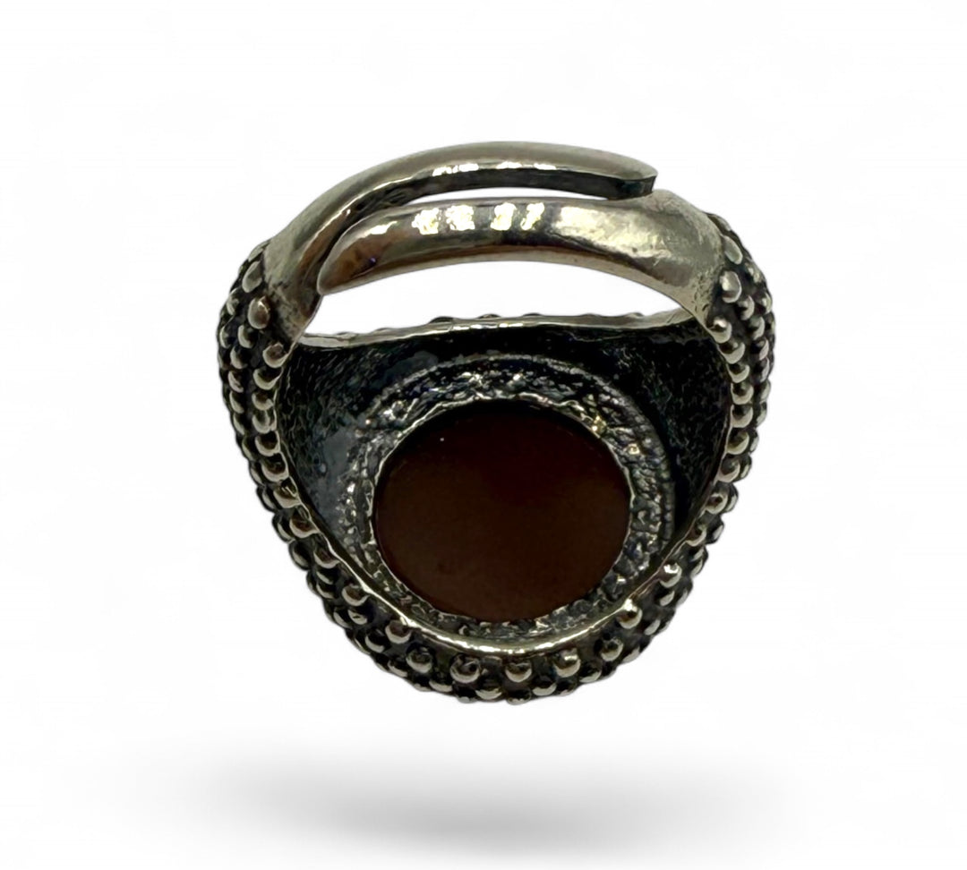 Anello “Napoli” campione d’Italia per la quarta volta di cammeo sardonico montato su argento