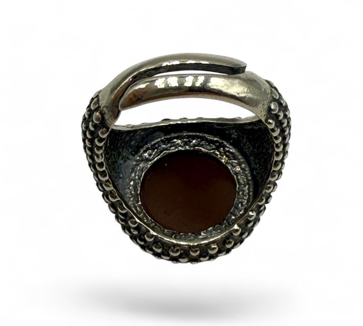 Anello “Napoli” campione d’Italia per la quarta volta di cammeo sardonico montato su argento