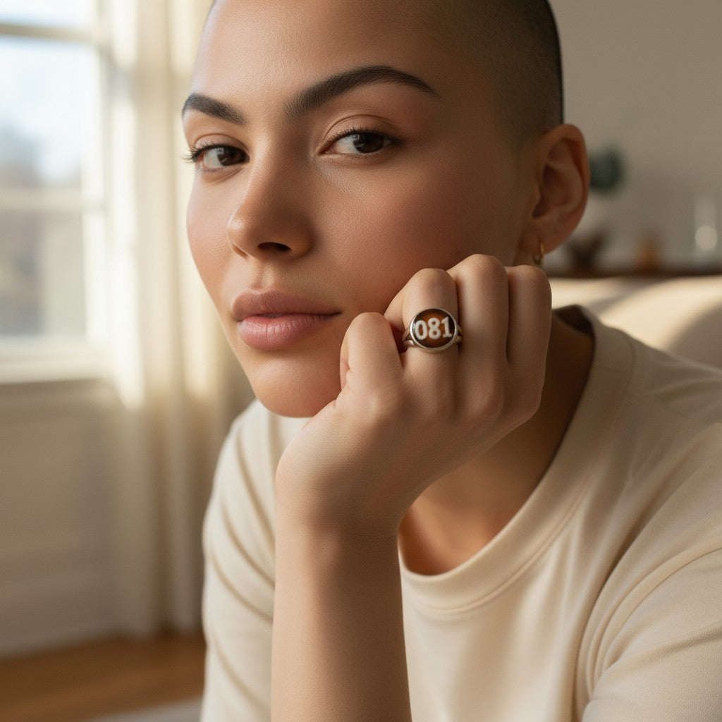 Rings with Neapolitan cameo charms mounted on silver