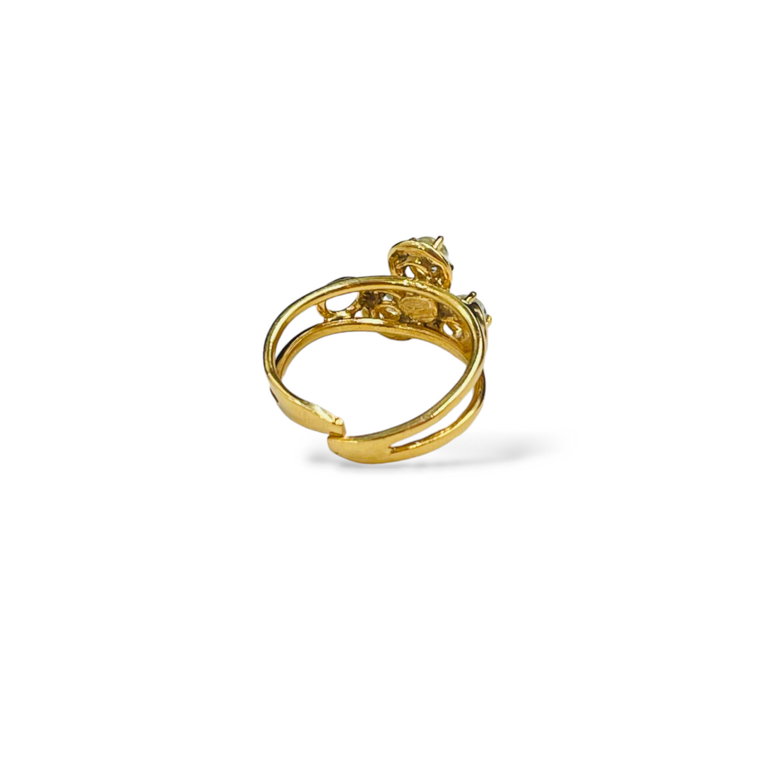 Anello di acquamarina montato in argento