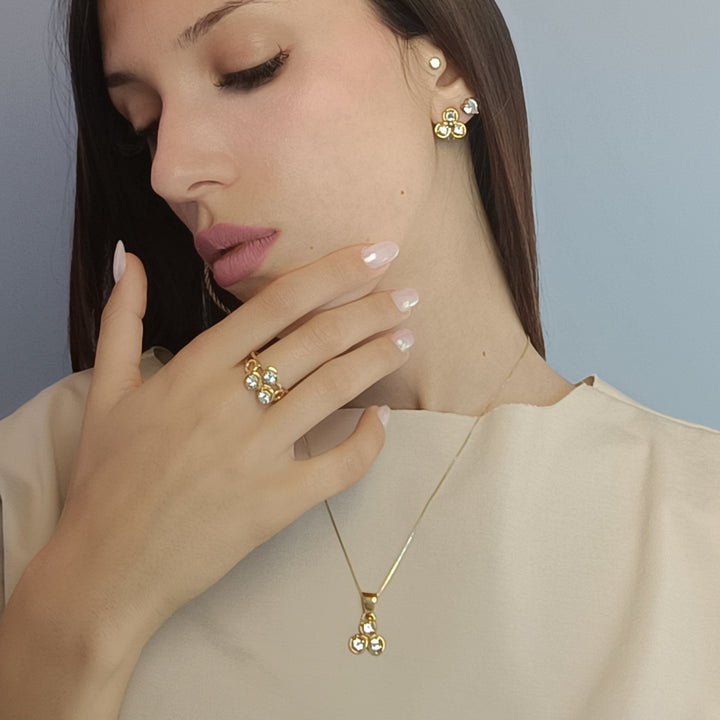 Anello di acquamarina montato in argento