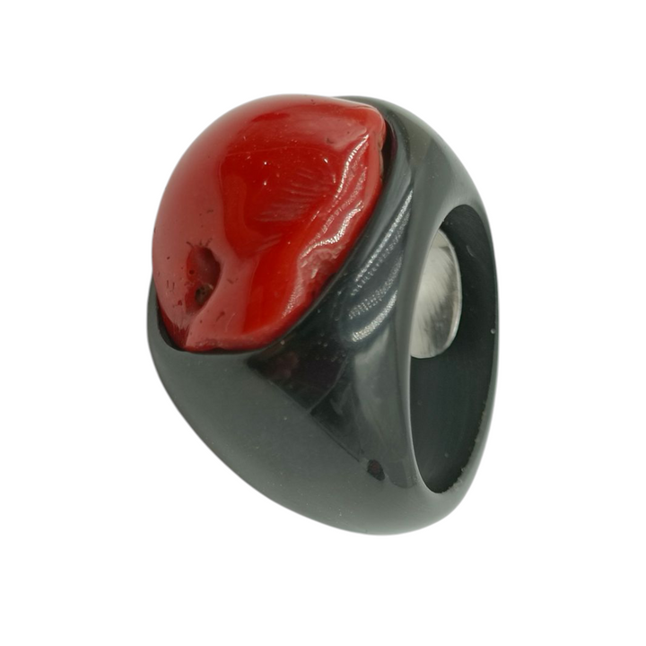 Ring with angel heart