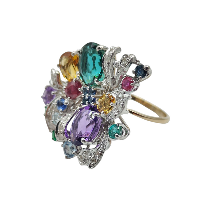 Gemstone ring set in gold