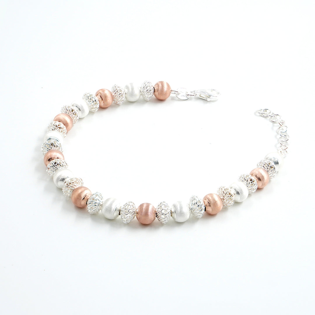 Bracciale "sfere" in argento