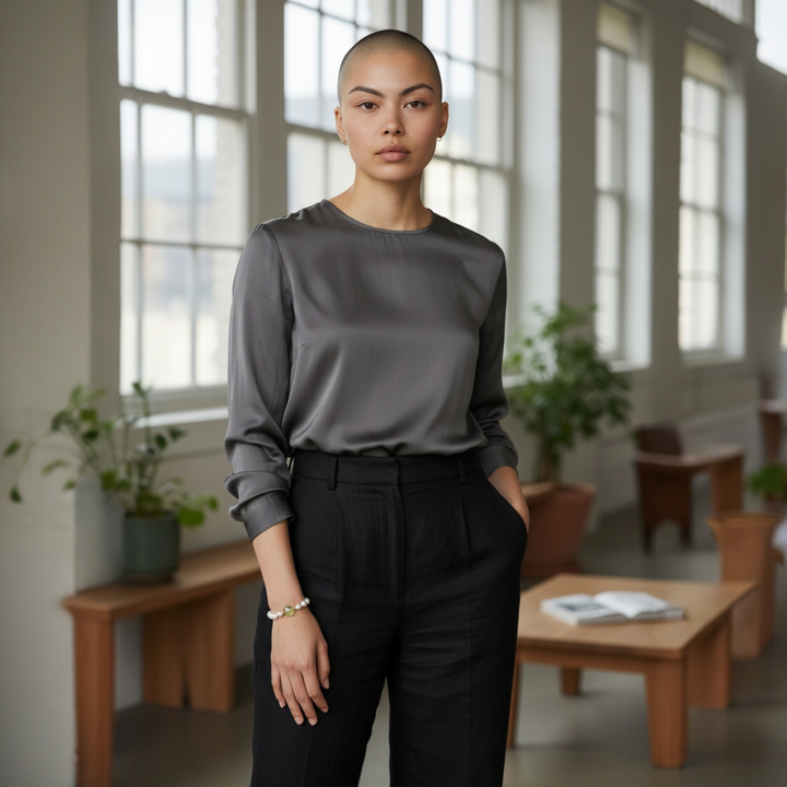 Bracciale in Ambra e Perle Scaramazze montato in Acciaio