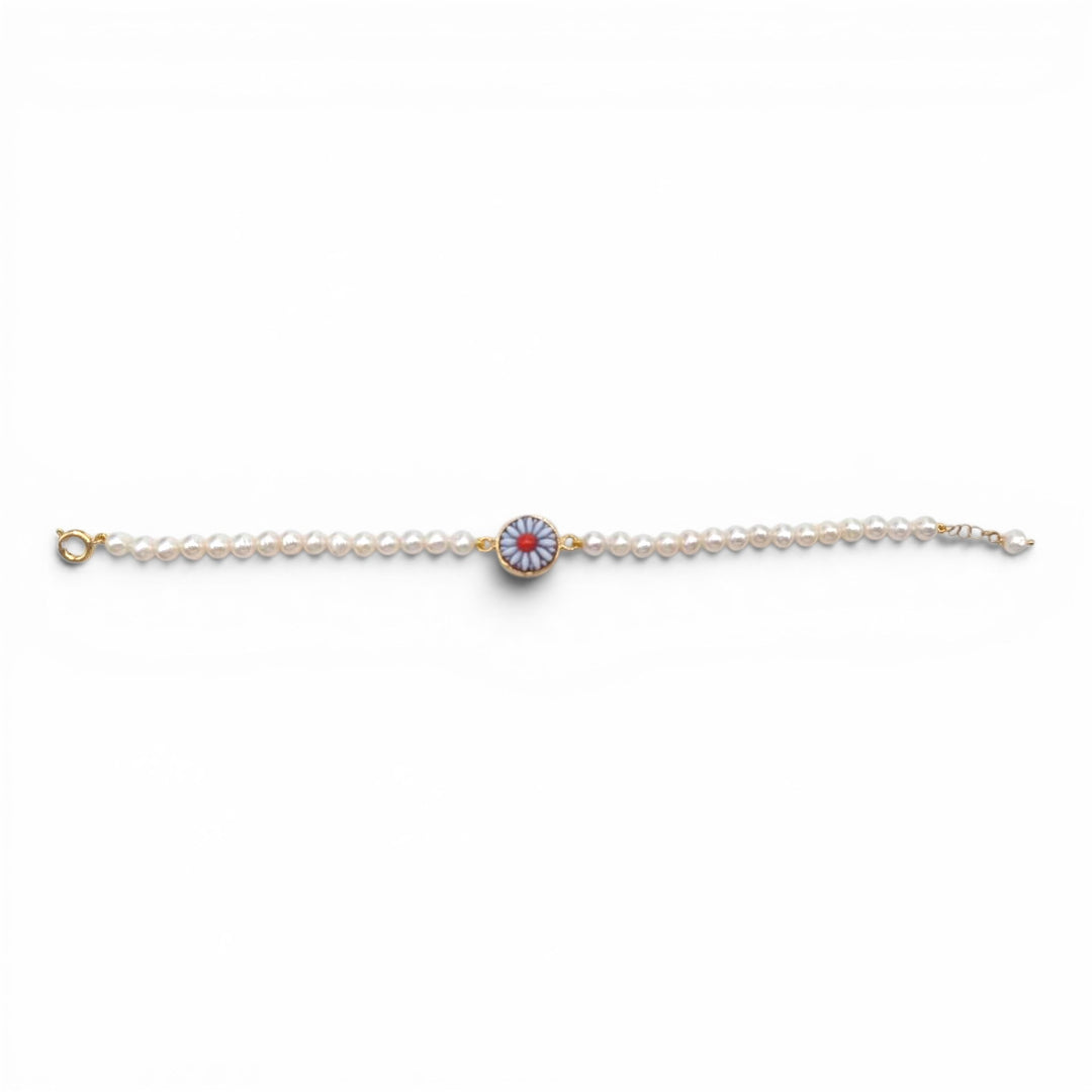 Bracciali Fiore Girasole di Cammeo montati in argento dorato
