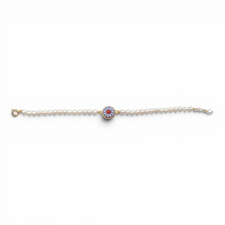 Bracciali Fiore Girasole di Cammeo montati in argento dorato