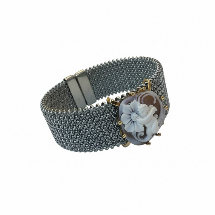 Bracciale Angelo di Cammeo montato in Argento