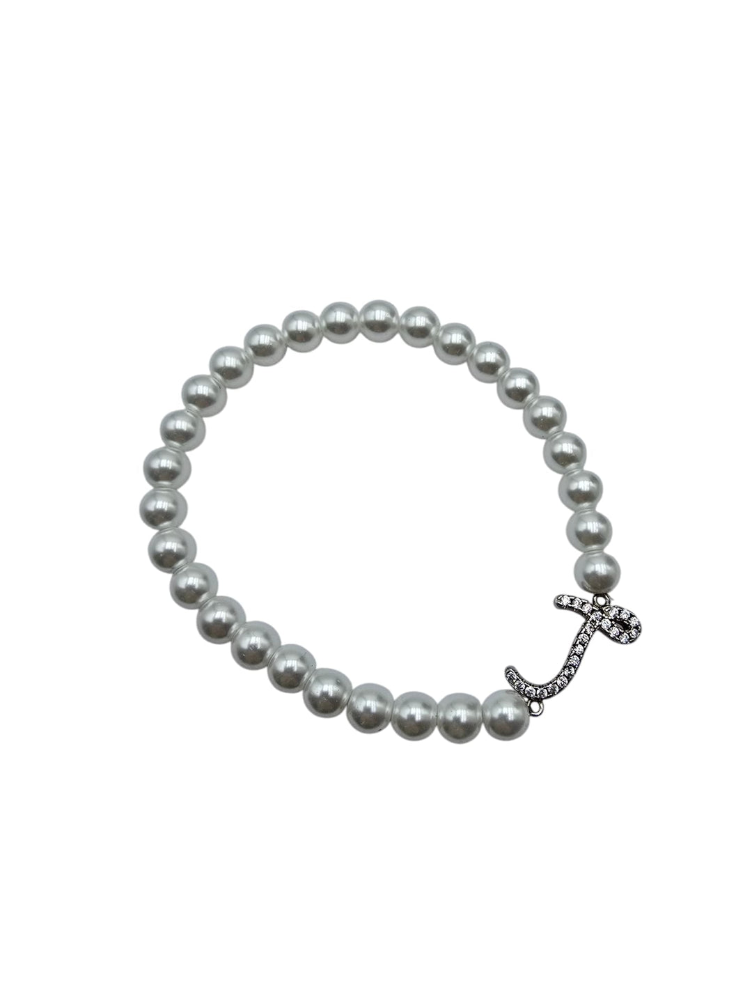 FINE COLLEZIONE  - Bracciale iniziale in argento montato su perle Lucia Vitiello Gioielli di Napoli